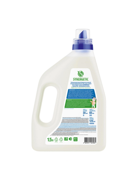 SYNERGETIC Universal Kir yuvish geli “Cheksiz okean” 1,5 l