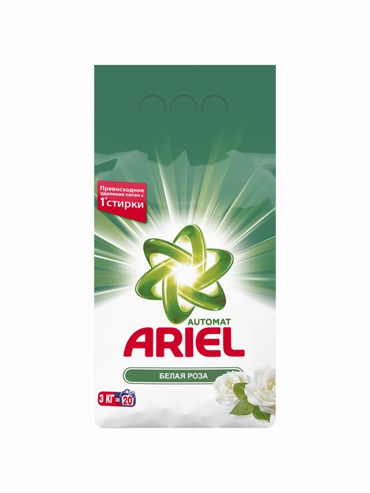 ARIEL Automat kir yuvish kukuni “Oq atirgul”, 3 kg
