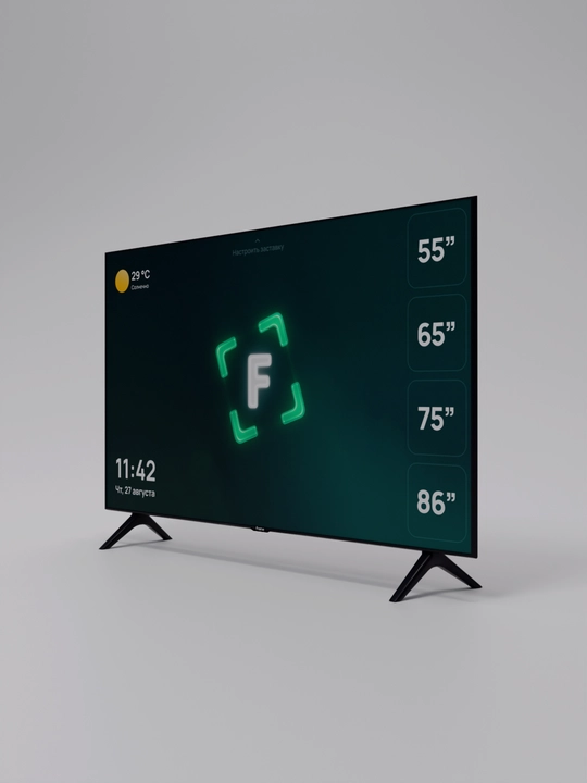 Телевизор smart - Frame TV 55", 65", 75", 86" 4K UHD с онлайн-кинотеатром и ТВ-каналами