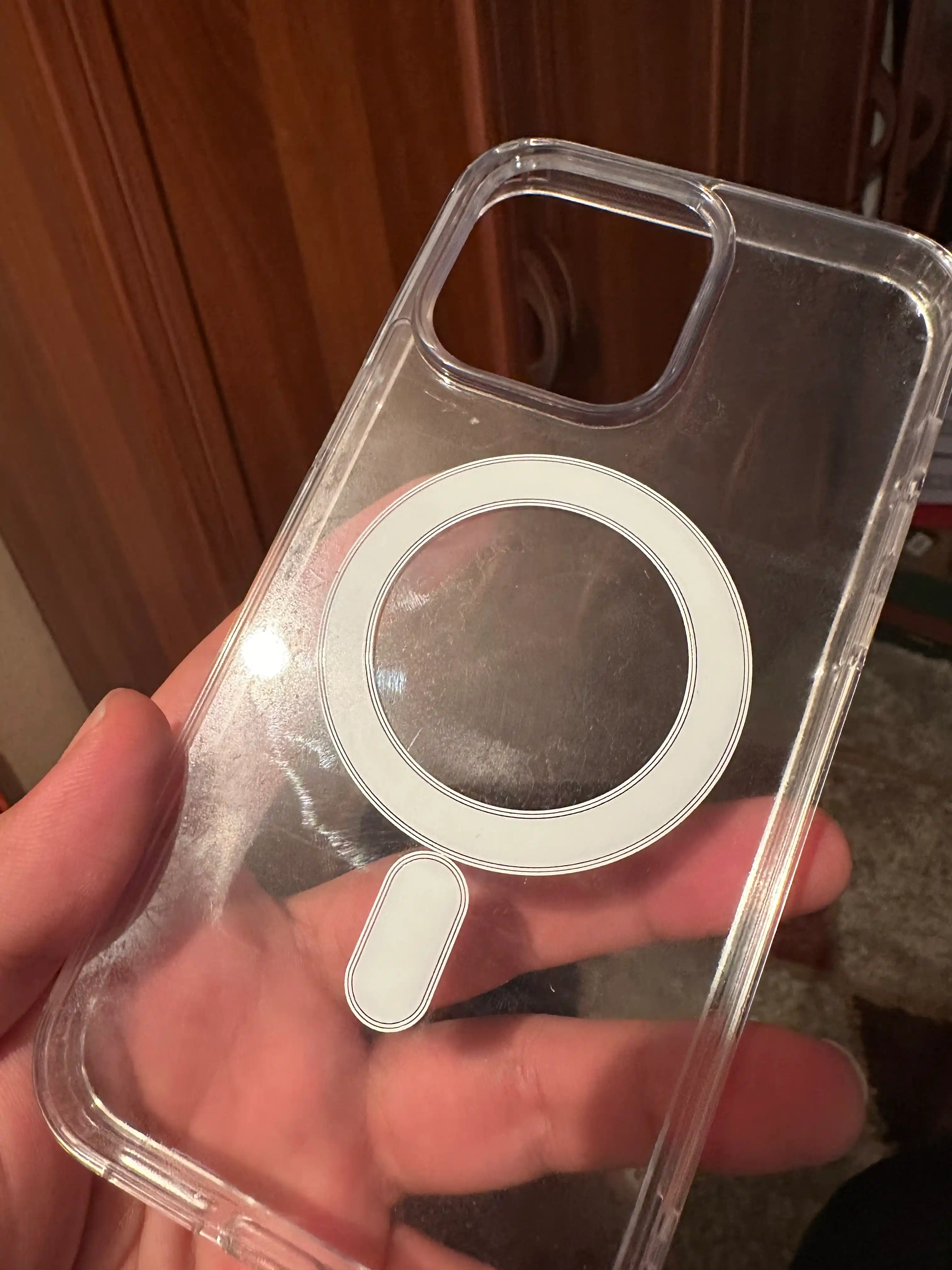 IPhone 11, 12, 13, 14, 15, 16, 17 plus,Pro,Max uchun MagSafe bilan shaffof plastik g'ilof