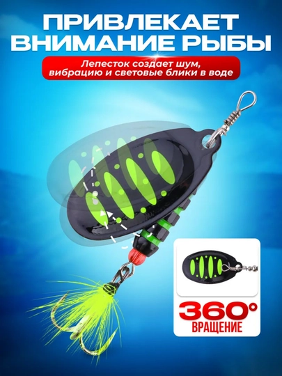 Shuka baliq ovlash uchun aylanma блесна (vertushka)
