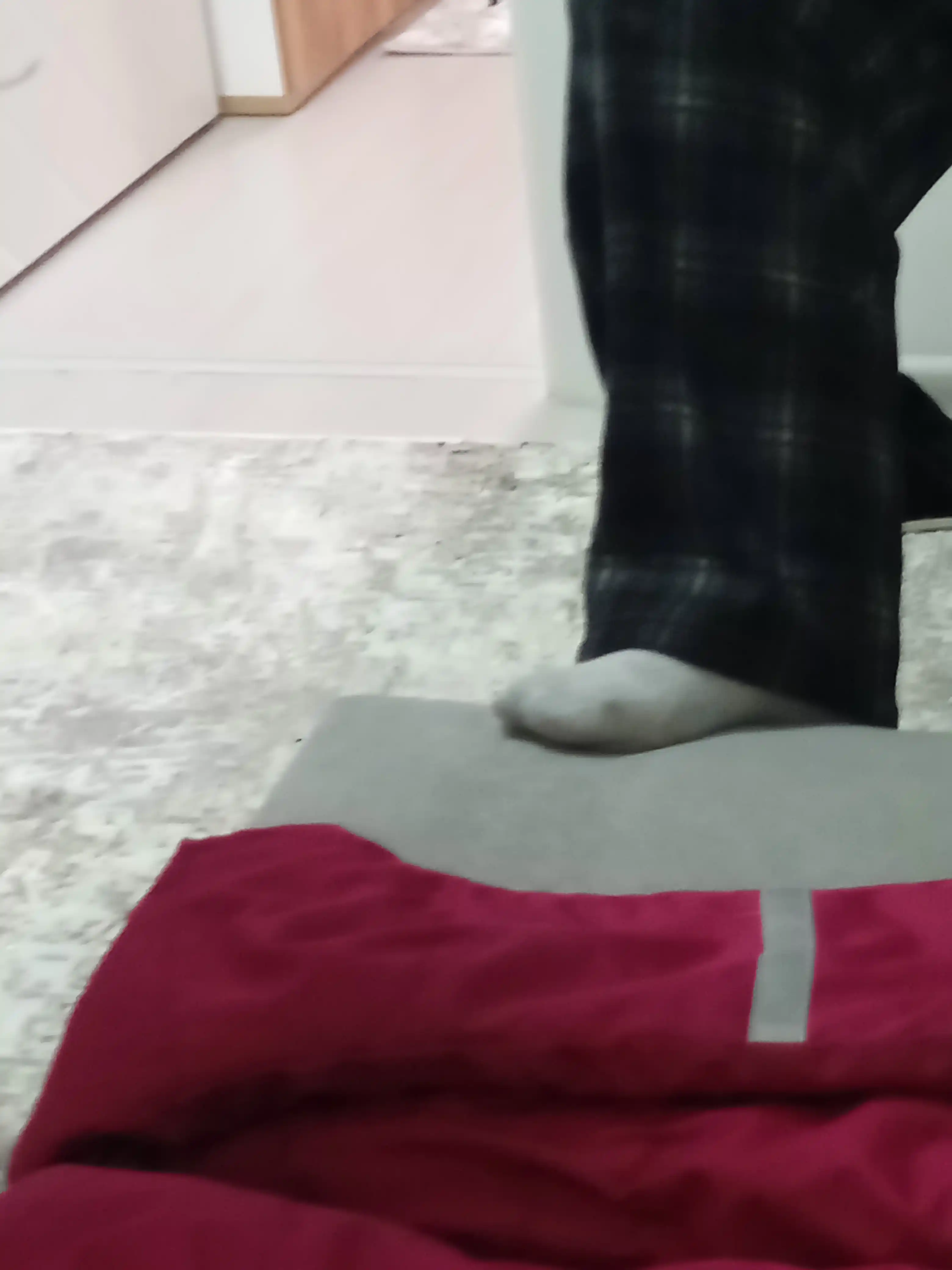 Qishki ayollar keng palatsso shimi, tukli issiq triko, katta o‘lchamli sport shimi