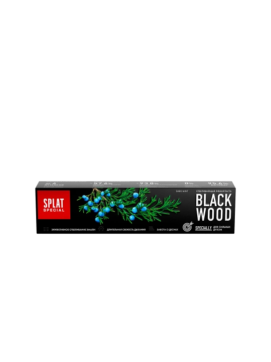 SPLAT Зубная паста Special Black Wood 75 мл