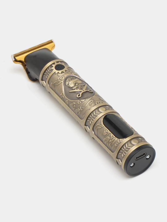 DALING Professional simsiz soch va soqol olish kesish mashinkasi, LCD displeyli trimmer