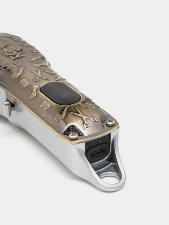 DALING Professional simsiz soch va soqol olish kesish mashinkasi, LCD displeyli trimmer