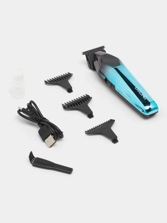 DALING Professional simsiz soch va soqol olish kesish mashinkasi, LCD displeyli trimmer