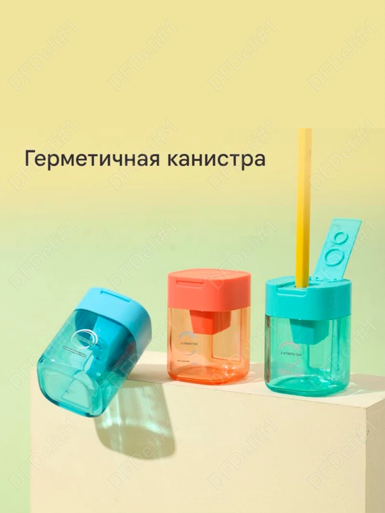 Точилка 3 шт Ассорти EH560 Deli, 560-EH
