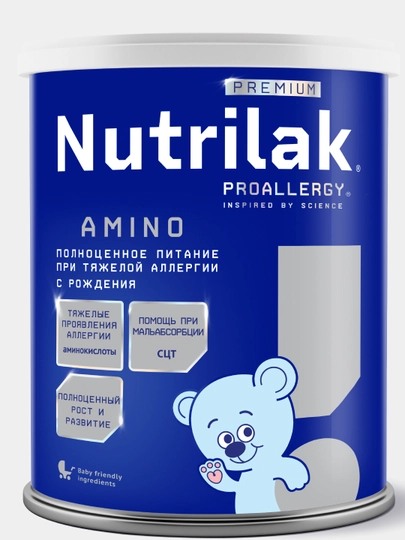 Сухая смесь Nutrilak Premium ProAllergy Amino, на основе аминокислот, 400 г — INFAPRI-INF1023