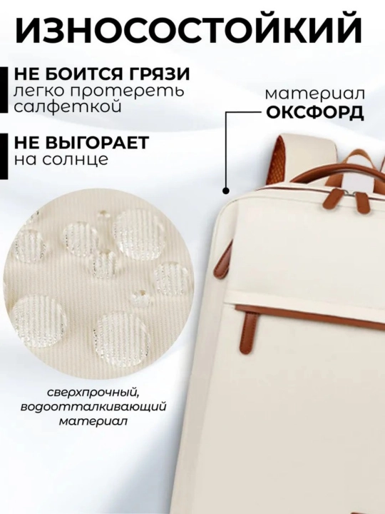 Рюкзак городской для ноутбука 15.6" с USB, ручная кладь, 20 л