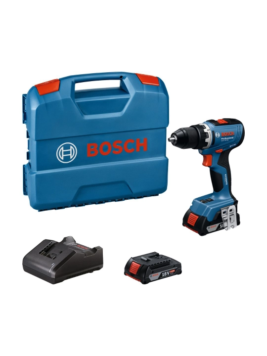 Bosch Professional GSR 18V-65 — Akkumulyatorli shurupburagich (Brushless), 18V, keys bilan