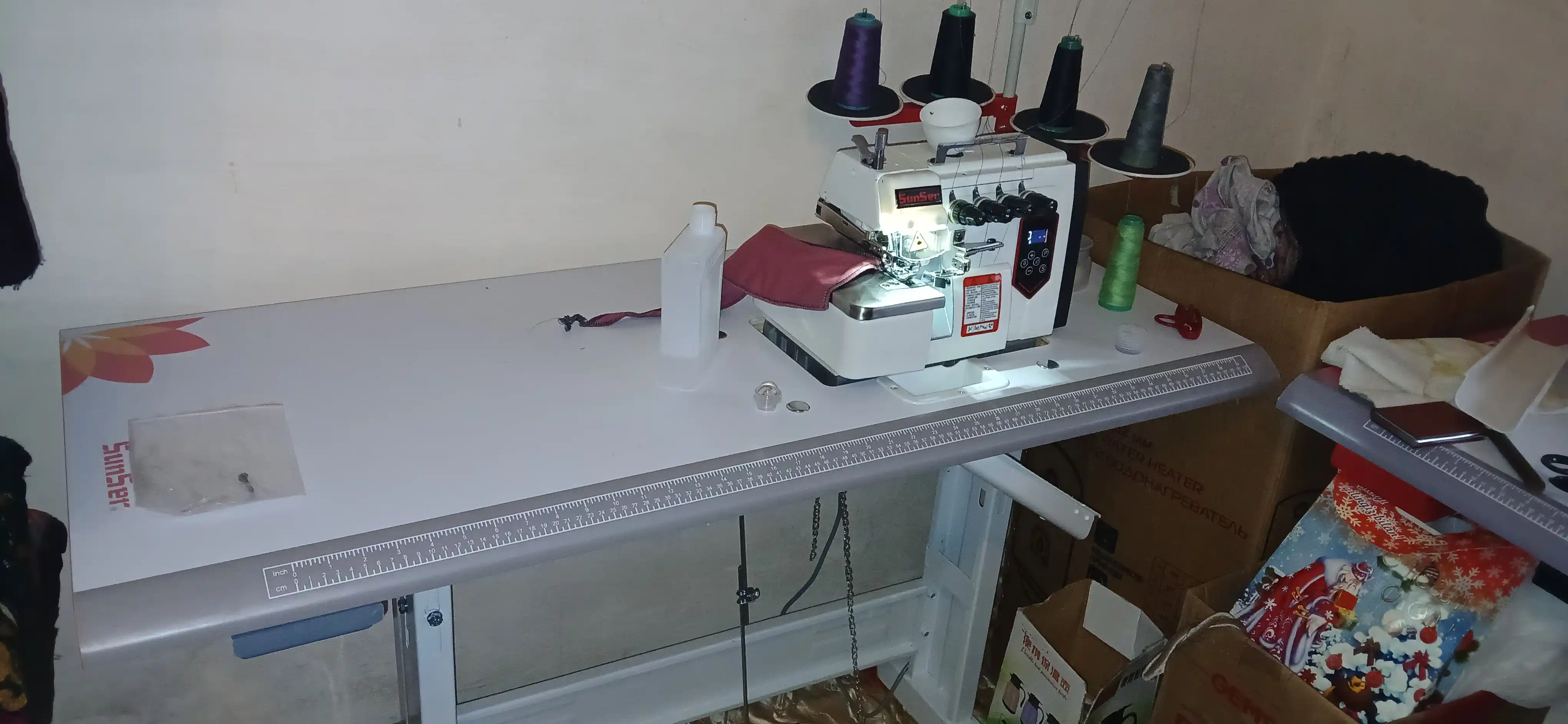 SunSer overlok mashinasi - professional tikuv uchun