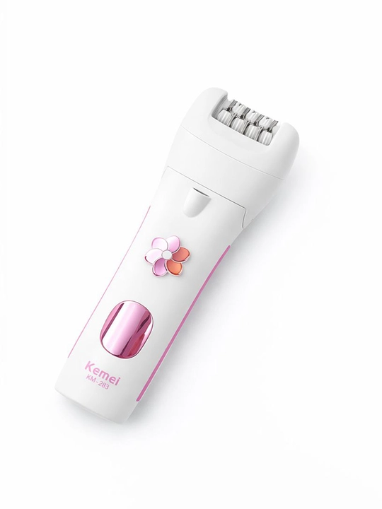 Ayollar epilyatori Kemei KM-283 — qisqa tuklar uchun, ergonomik dizayn, simsiz