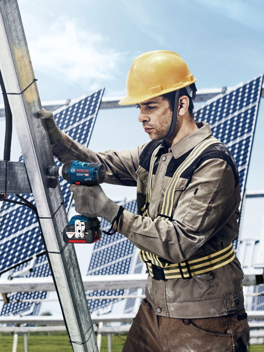 Bosch GDS 18V-400 zarbali gaykovyort, 18 V, 400 Nm, akkumulyatorsiz
