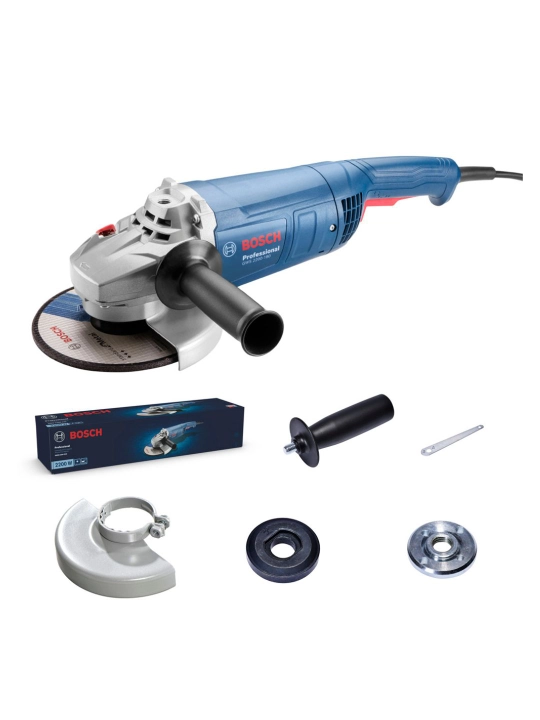 Болгарка (УШМ) Bosch GWS 2200-180 Professional, сетевая, 2200 Вт, диск 180 мм