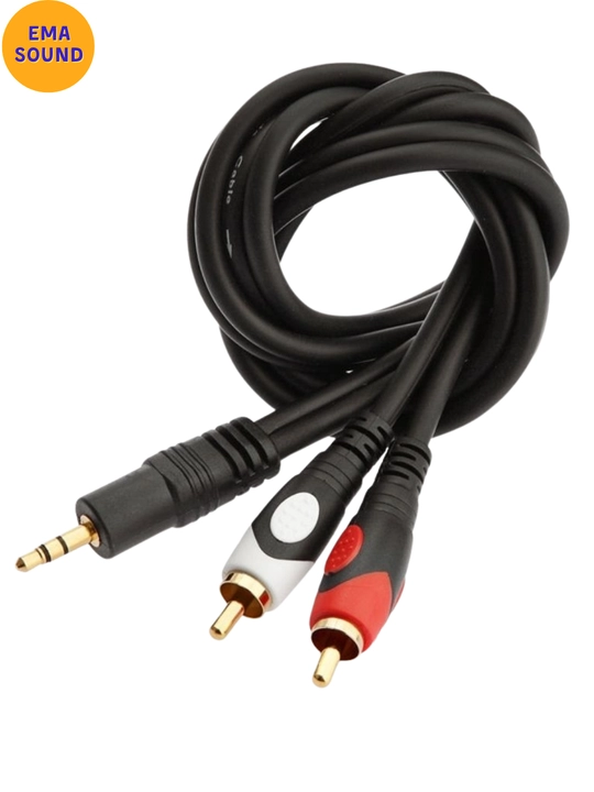 3.5mm jack to RCA 1.8 m, 5 m uzunlikda