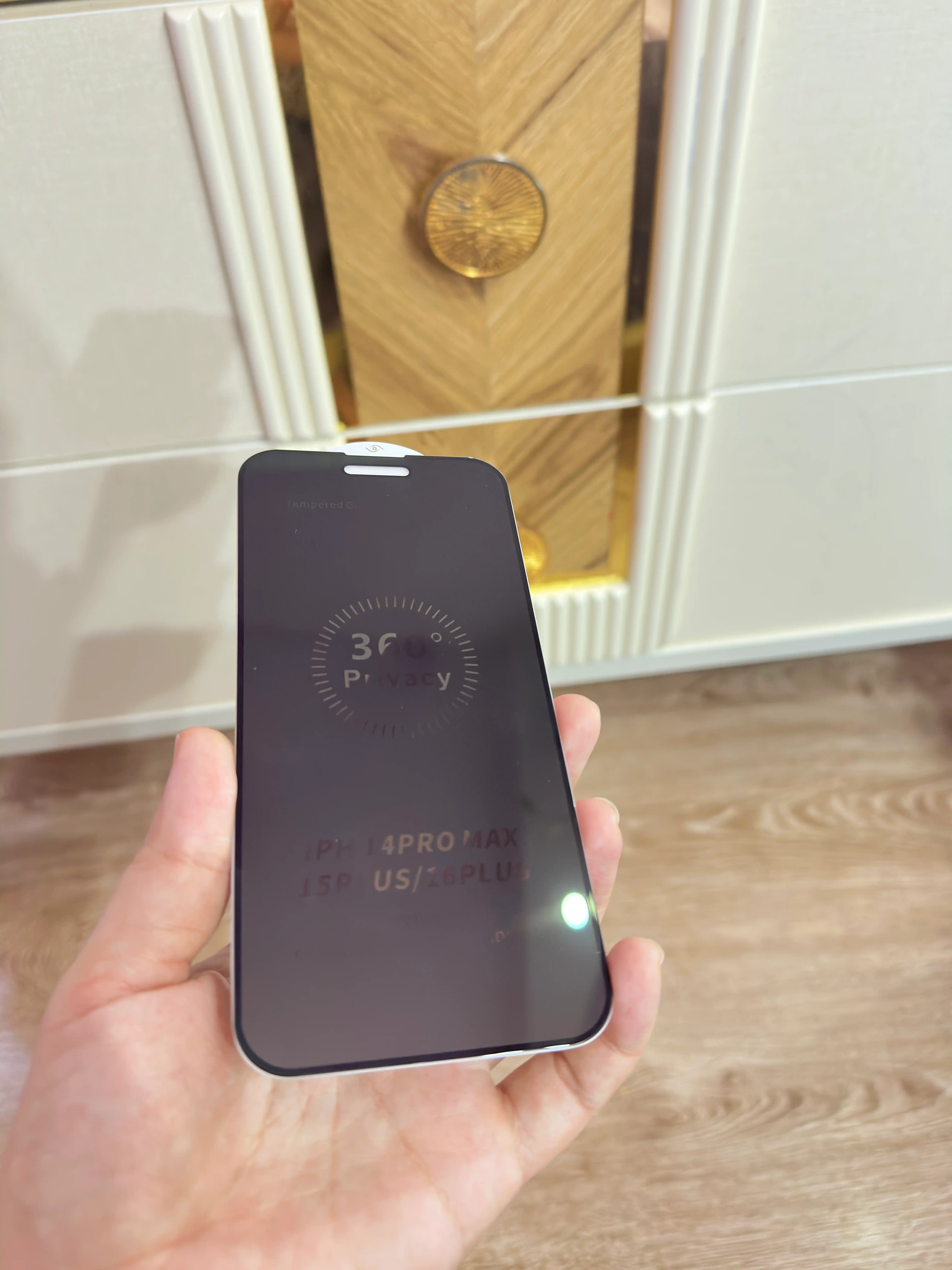 Iphone X,XS,XR,11,12,13,14,15,16pro, Pro Max 360° rangli himoya oynasi