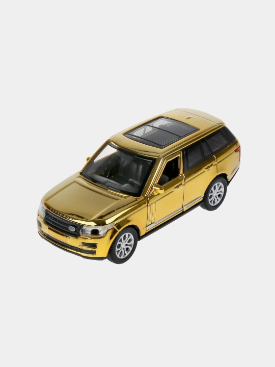 Металлическая модель машинка Land rover Технопарк 1:38, 12 см, золотистый - 