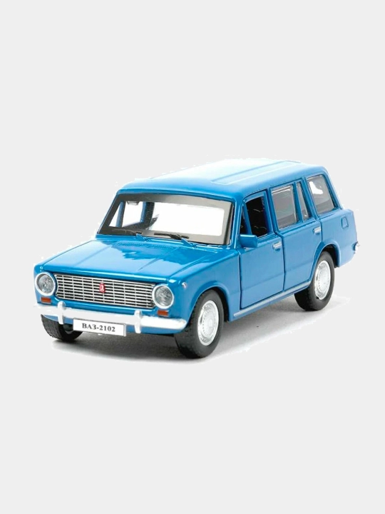 Масштабная модель, игрушка, 12 см, Жигули Ваз 2102, металлическая, без света и звука 1:43 - 