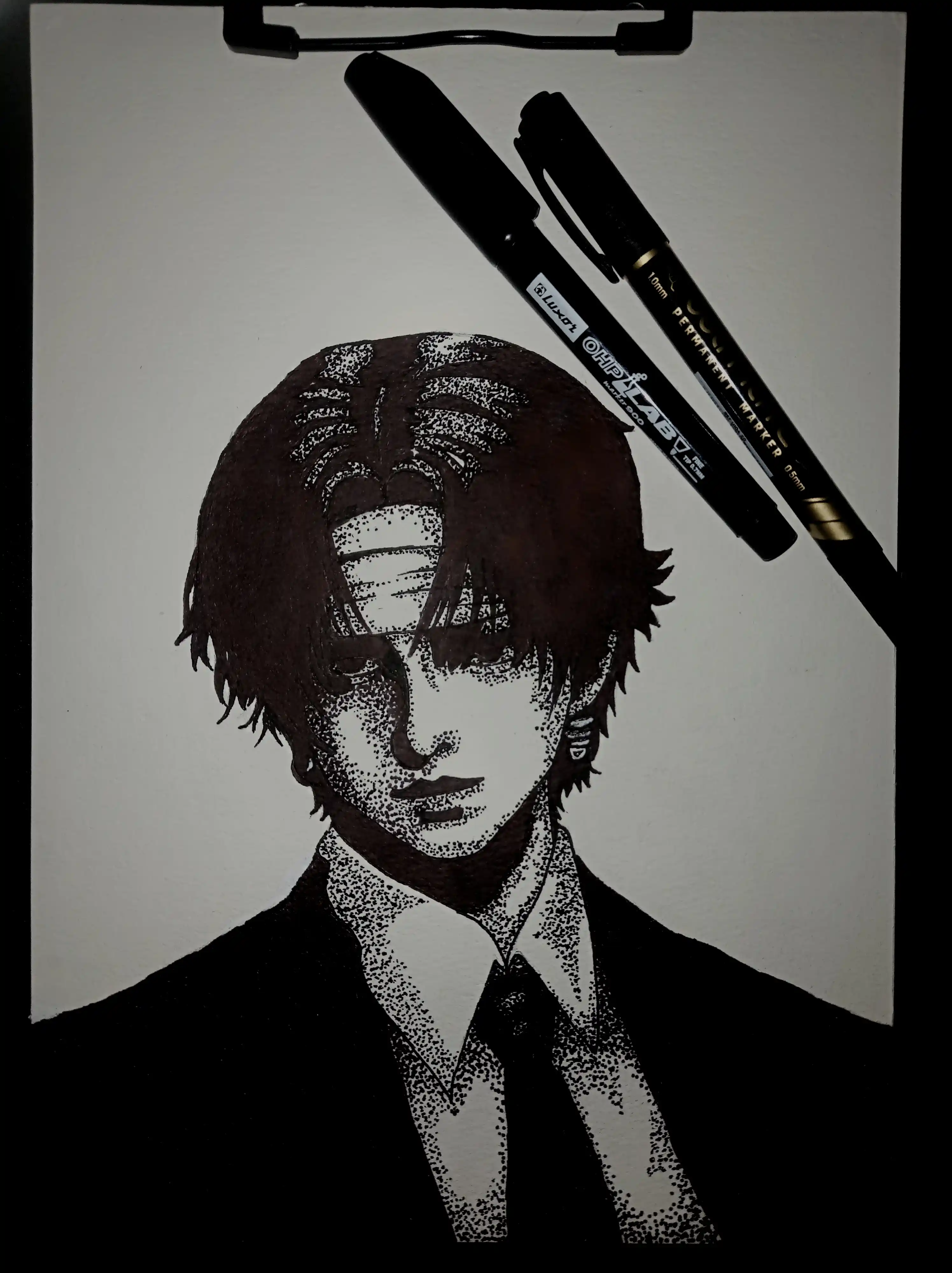 Marker doimiy, ikki tomonlama, qora, Deli 211-BK-U 2dona