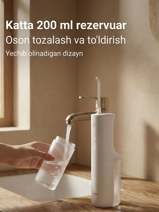 Ирригатор для чистки зубов и брекетов Xiaomi Water Flosser 2 портативный, беспроводной