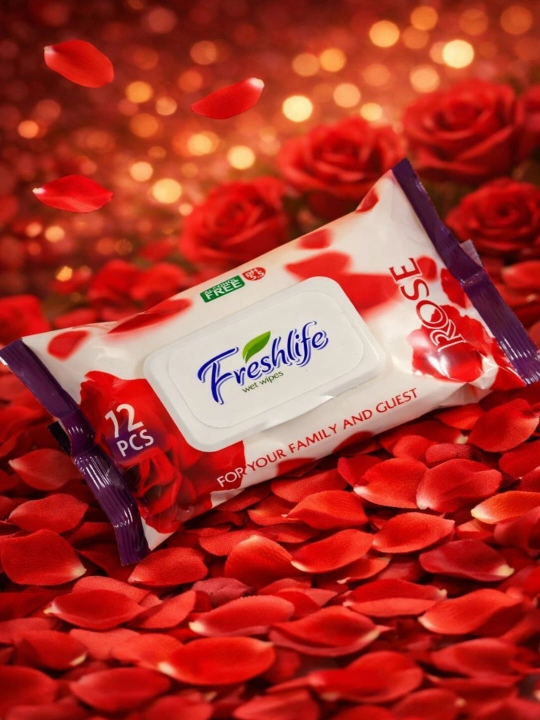 Влажные салфетки White Rose, 72 шт - 