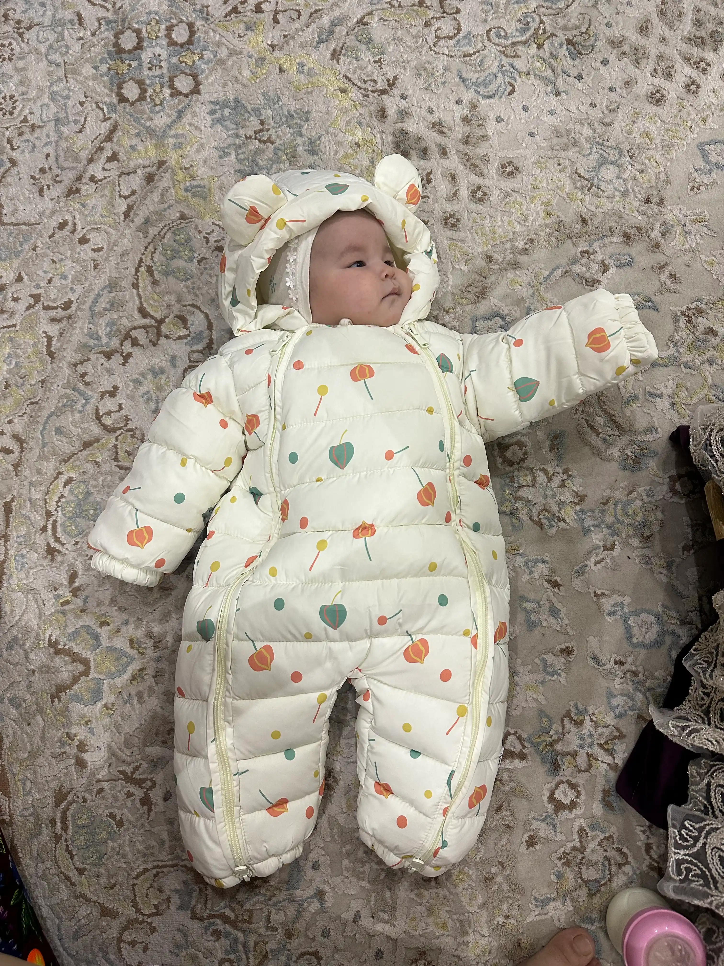 Комбинезон детский, зимний, тёплый, для мальчиков и девочек, 0-2 года, куртка для детей