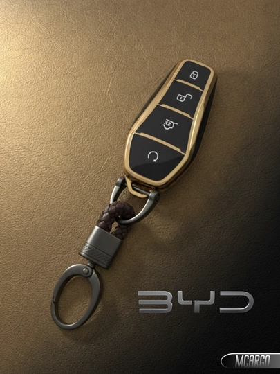 TPU чехол для ключа BYD — Chempion / Han / Chazor / Tang / Seagull / Yuan (защита 360°) — MCARGO-BYDHAN-ТРАКОТ