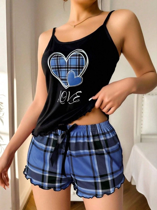 Ayollar uchun pijama to'plami, 2 tasi 1 da, ayollar uchun pijamalar