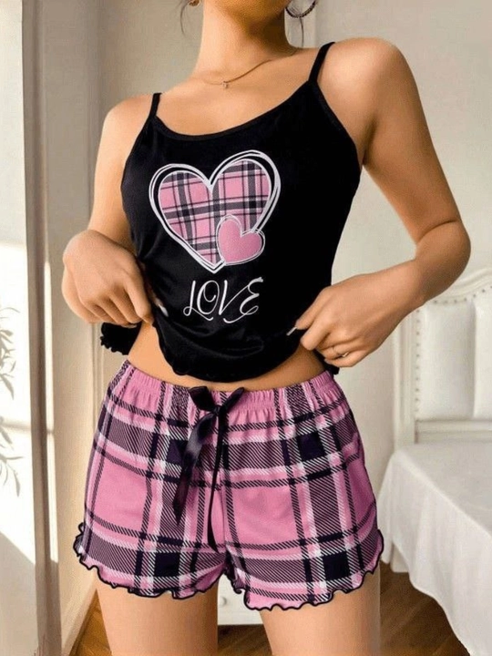 Ayollar uchun pijama to'plami, 2 tasi 1 da, ayollar uchun pijamalar