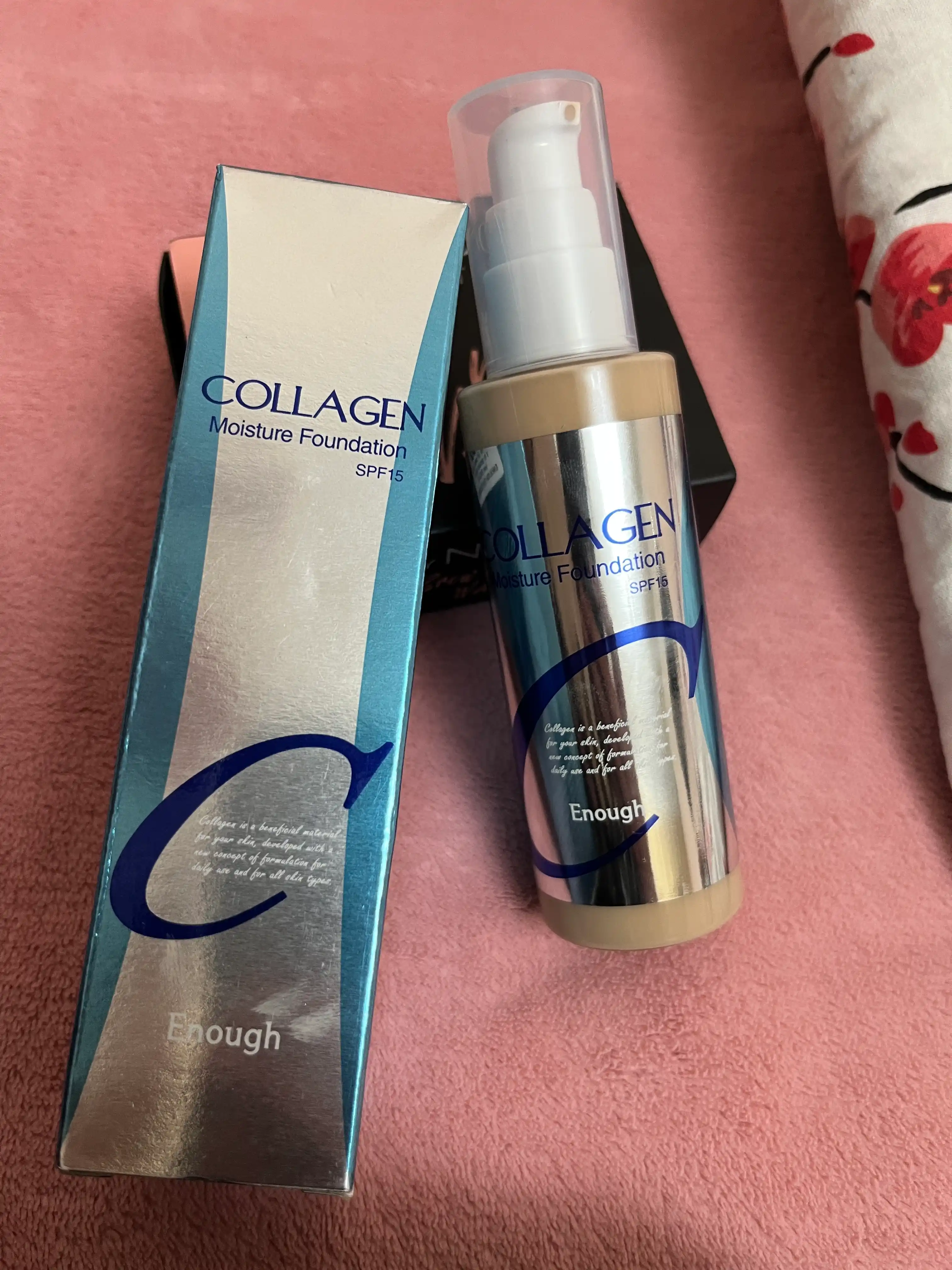 Namlovchi tonal kremi, kollagen bilan Enough Collagen Moisture Foundation, SPF15, 100 ml