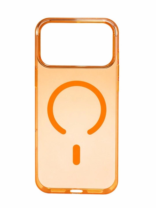 Прозрачный чехол MagSafe для iPhone 17 Pro / Pro Max Orange