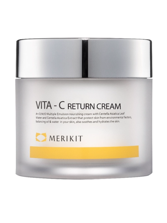 Yuz uchun MERIKIT Vita C Return kremi, C vitamini bilan, barcha turdagi terilar uchun - 