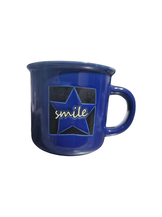 Choy va kofe uchun sopol finjon "SMILE", 250 ml, 1 dona, nafis dizayn