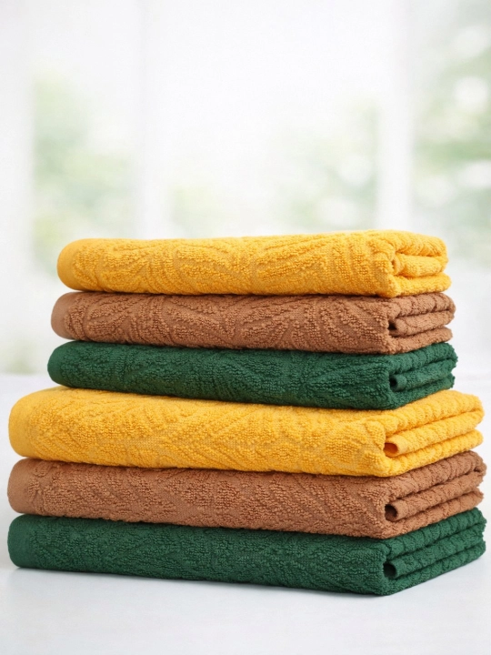 COTTON LIFE Полотенце для лица и ванной | 100% хлопок | Красивый дизайн | Выбор семьи
