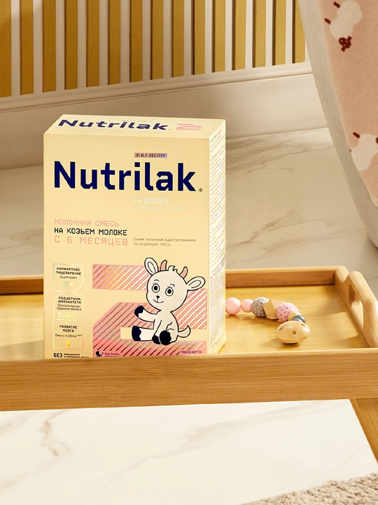 Quruq sutli aralashma Nutrilak Premium 2, echki sutidan, 350 g