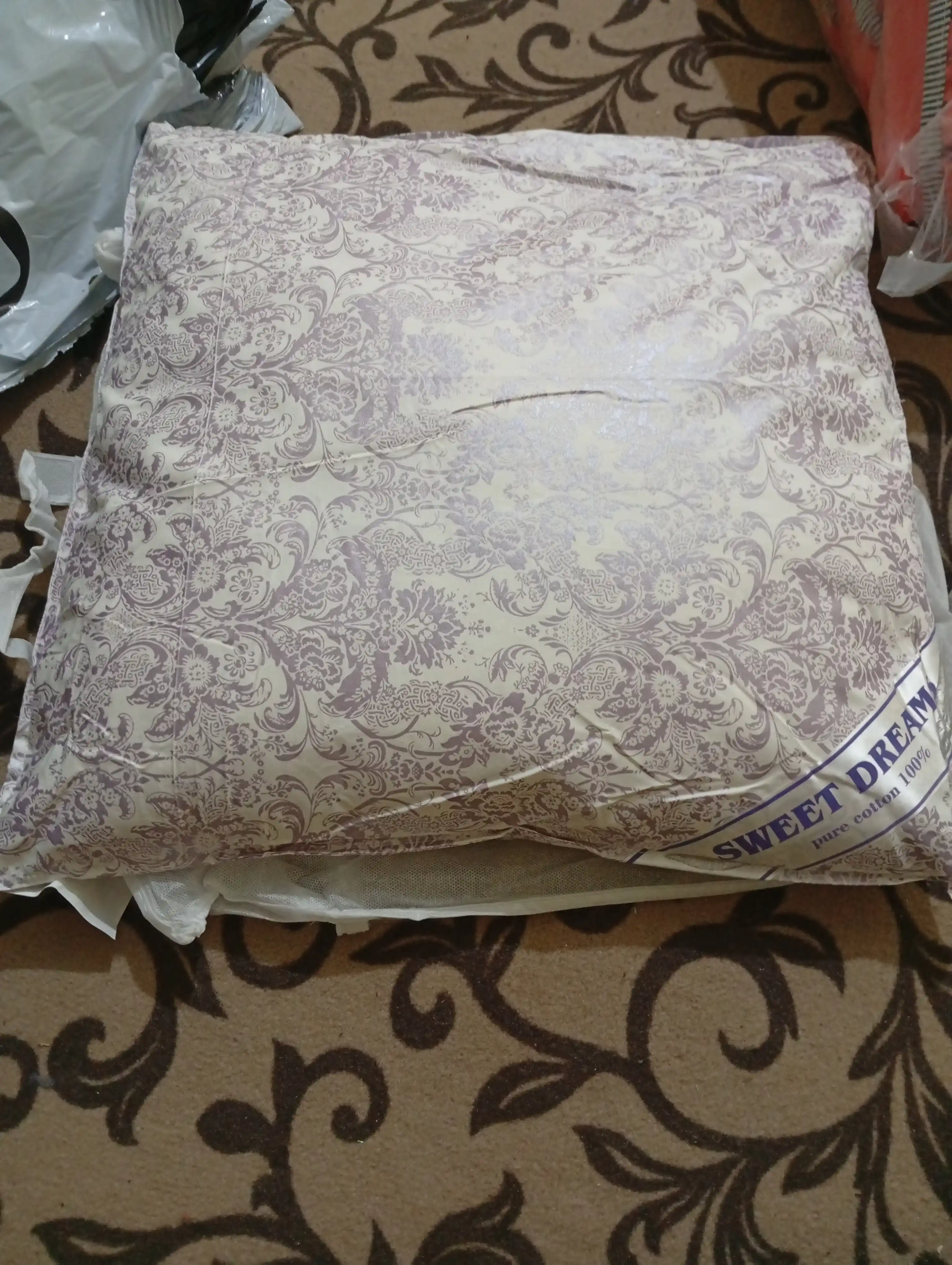 Hidsiz pat yostiq, yumshoq, nafas oluvchi, gipoallergen, 100% paxta, uyqu uchun