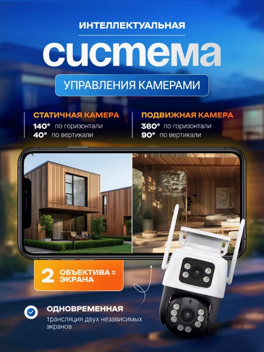 Wi-Fi Камера IP видеонаблюдения PTZ