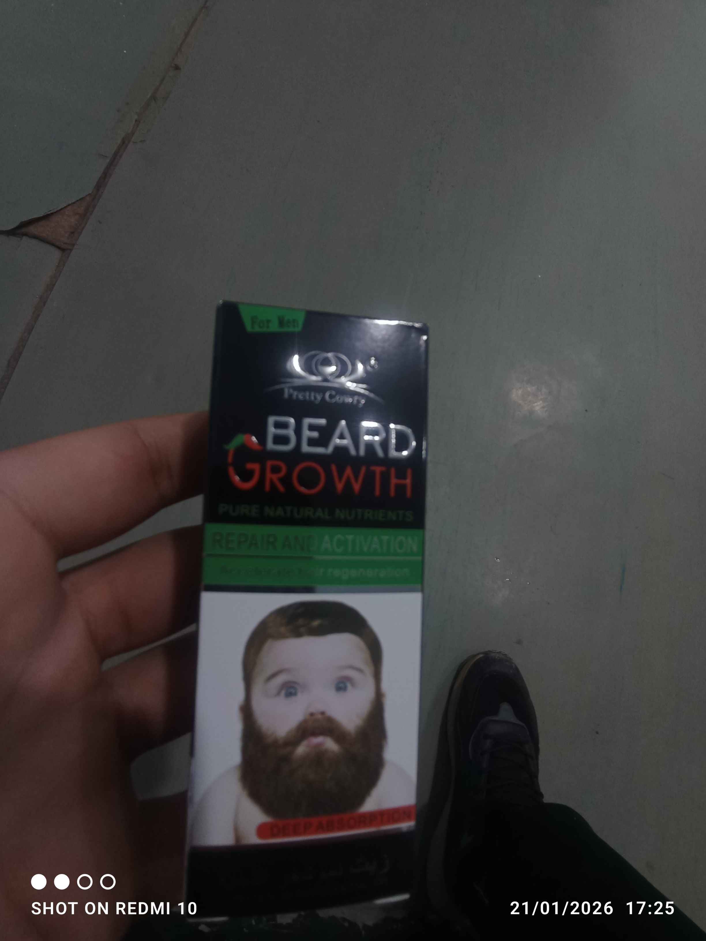 Масло для роста бороды и волос Beard Growth