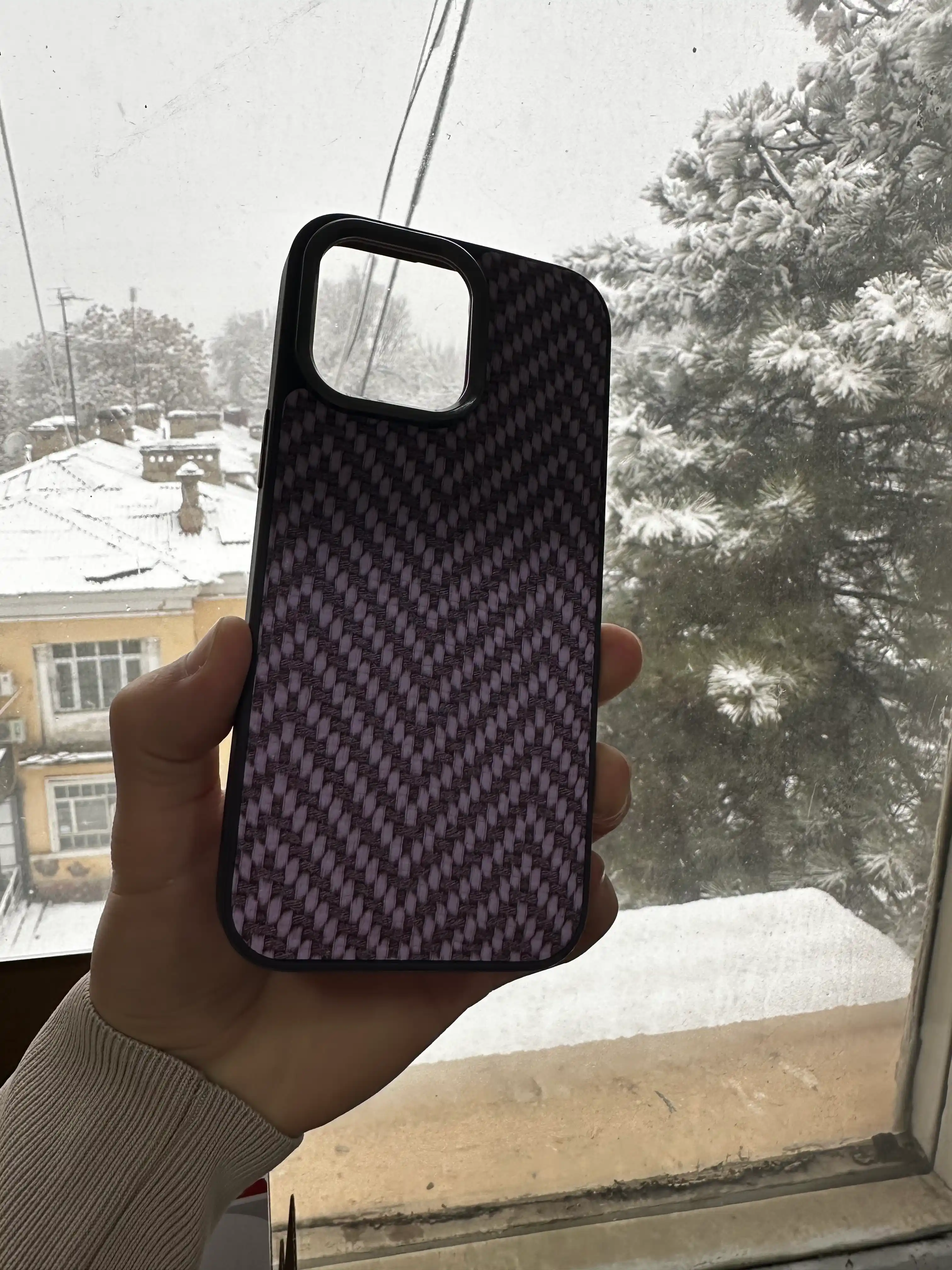 Чехол с плетёным узором для iPhone 11, 12, 13, 14, 15, 16, 16 Pro, 16 Pro Max