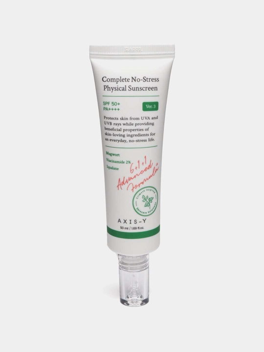 AXIS-Y Physical Sunscreen V. 3 SPF50+ PA++++ quyoshdan himoya kremi, 50 ml