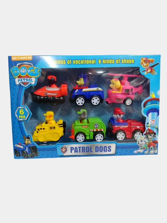 "Dogs Patrol" o'yinchoq mashinalar to'plami (6 dona)