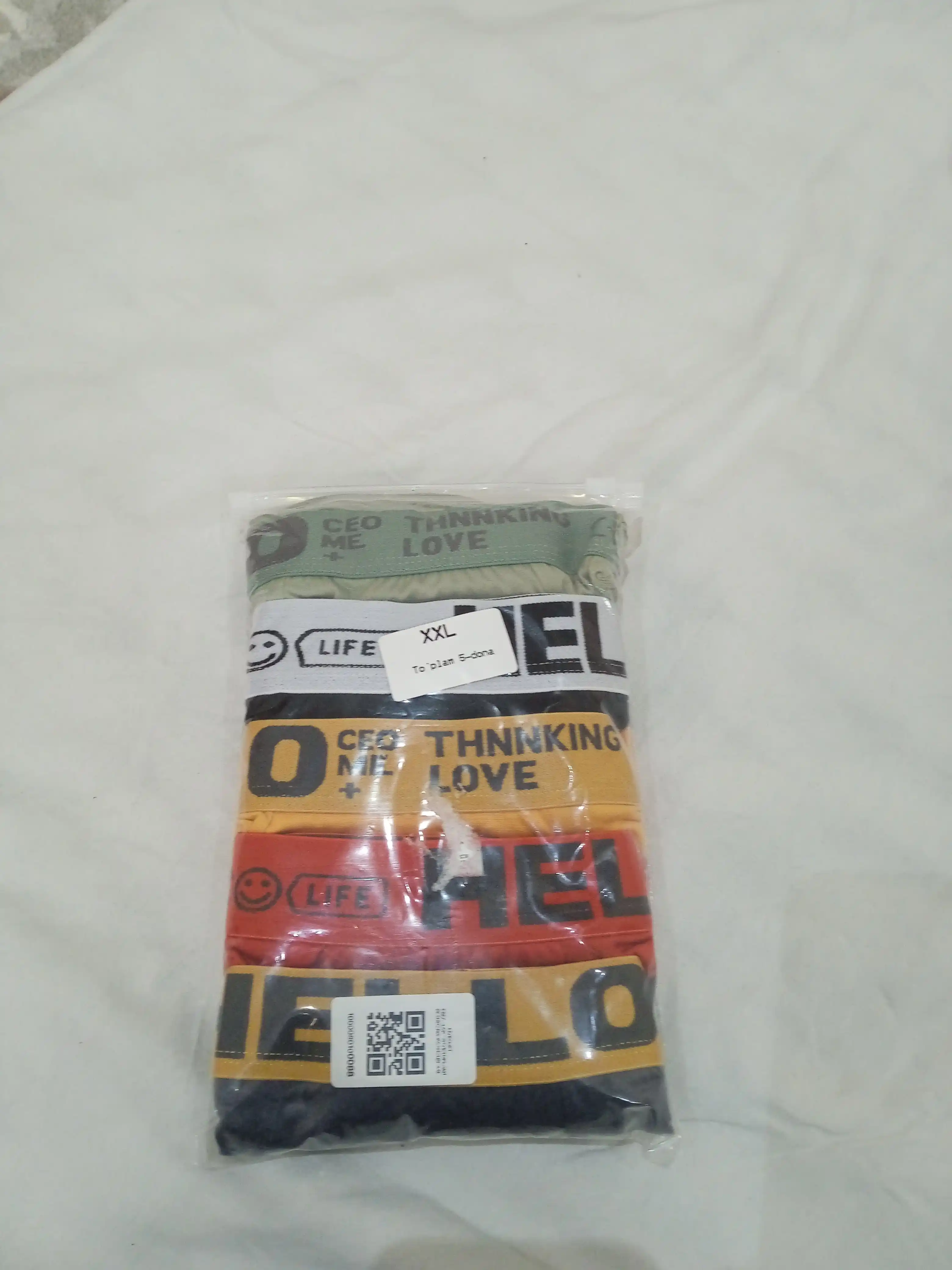 Erkaklar trusiklari to'plamda 5 dona va 3 donalik