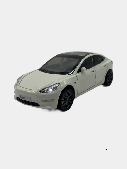 Коллекционная модель Tesla Model-3, металлическая отделка, звук, свет — ML2026-MINILAND898566554