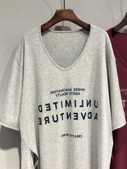 Ayollar uchun printli futbolka katta o‘lchamlar – ELLY FASHION
