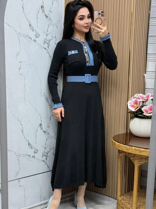 To‘qilgan ayollar ko‘ylagi, kuz va qish uchun ko‘ylak
