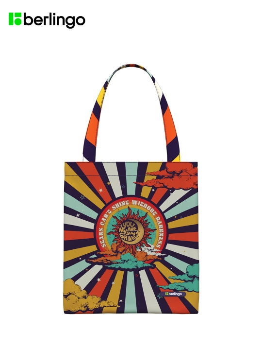 Сумка-шоппер Berlingo "Groovy" 40*35см, 1 отделение, полиэстер, SH090S15 - 