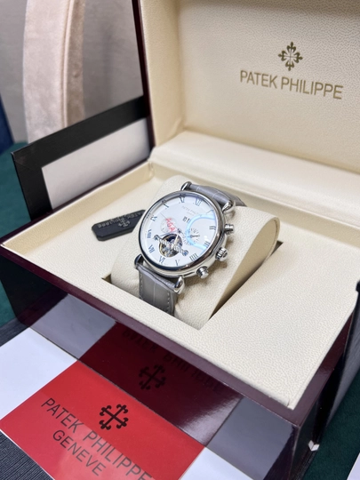 Часы мужские PATEK PHILIPPE, механика, классика — TIMEUZB-PHILIPEE-ТЕМНСЕР