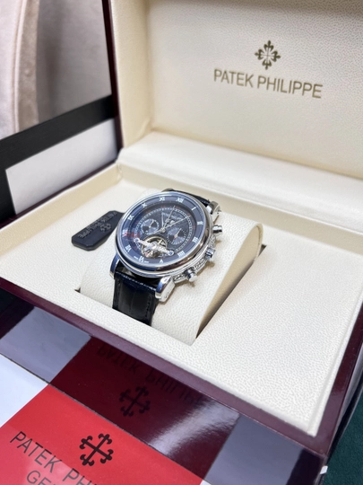 Часы мужские PATEK PHILIPPE, механика, классика — TIMEUZB-PHILIPEE-ЧЕРН