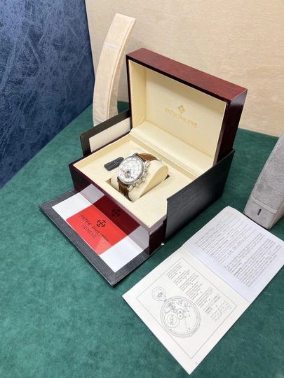 Часы мужские PATEK PHILIPPE, механика, классика — TIMEUZB-PHILIPEE-КОРИЧН