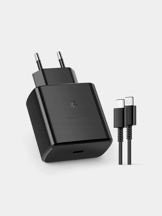 Зарядное зарядное устройство Samsung 45 Вт, 25 Вт, с кабелем Type-C